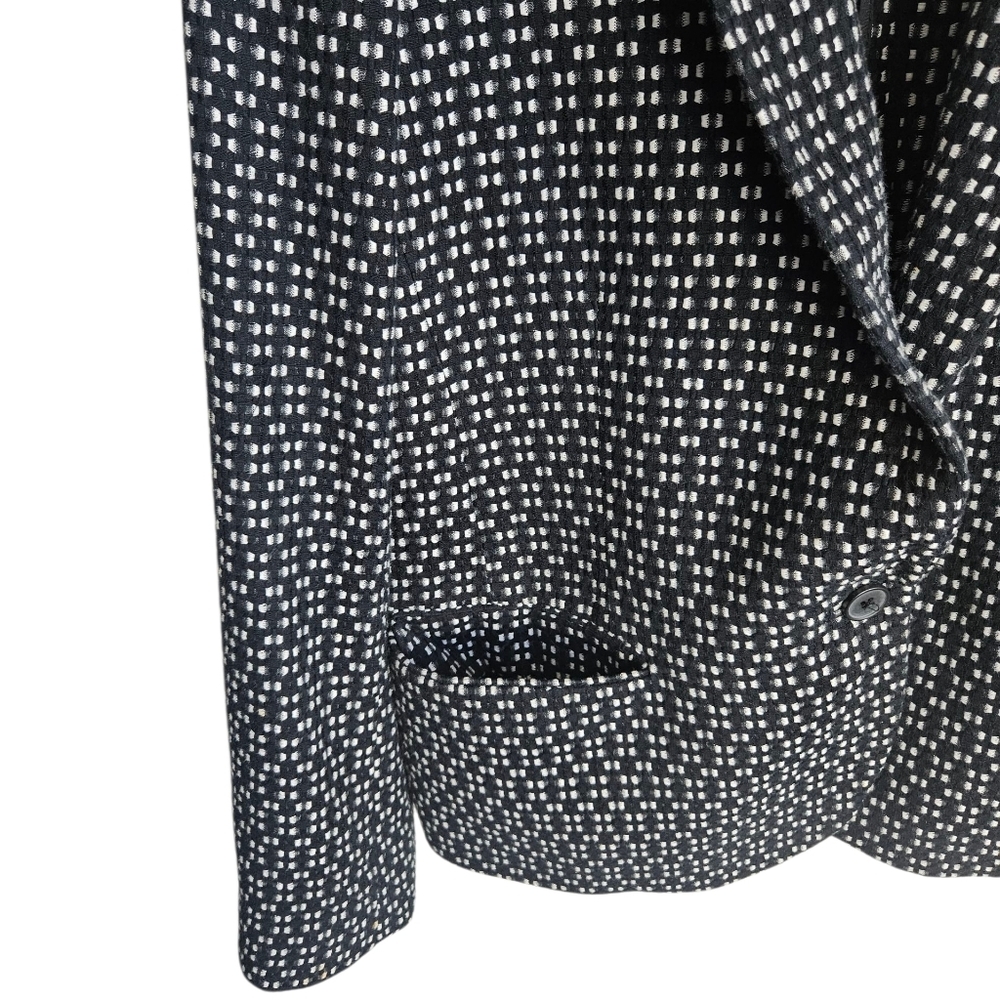 Anne Klein One-button Black abd White Blazer, Size 14 - Picture 4 of 7